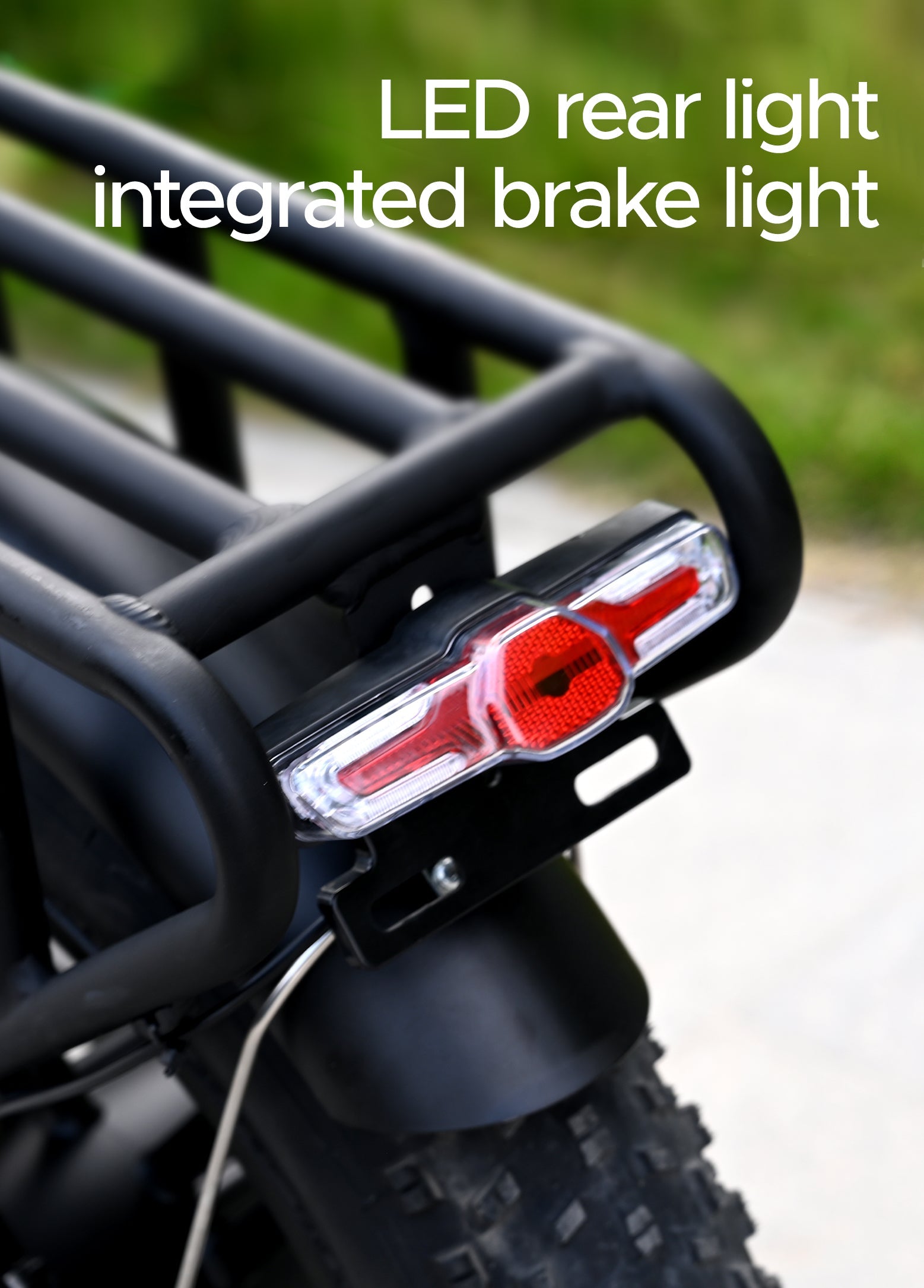ENGWE Engine X LED rear light integrated brake light for safety and visibility