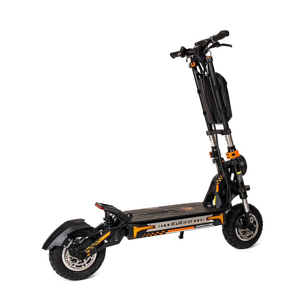 KuKirin G4 Max Electric Scooter showcased at an angle, highlighting its sleek design and robust build for urban commuting.