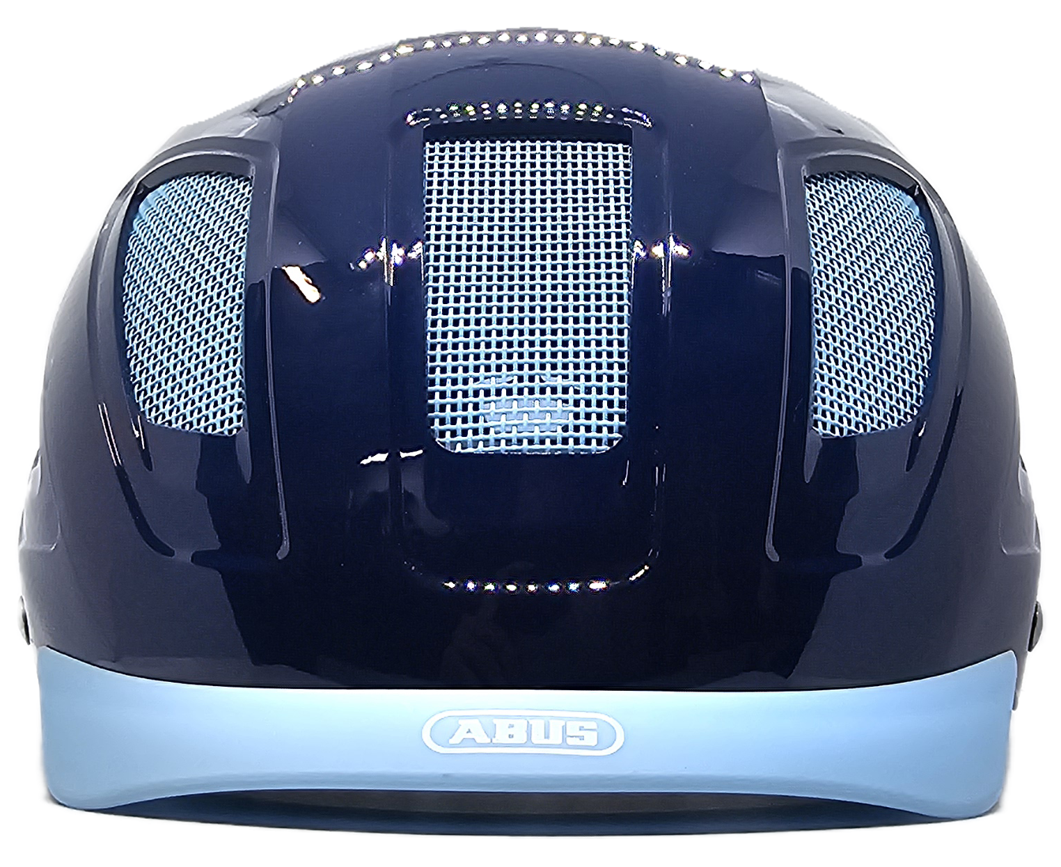 ABUS Hyban 2.0 Helmet rear view showing ventilation mesh and sleek design, size M / L for city cycling safety.