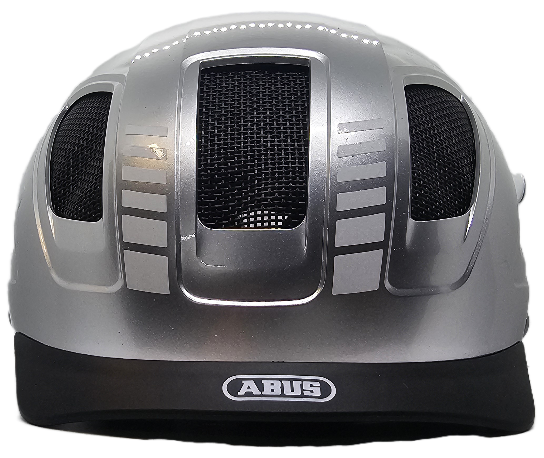 ABUS Hyban 2.0 Helmet - front view showcasing air intakes and safety features.