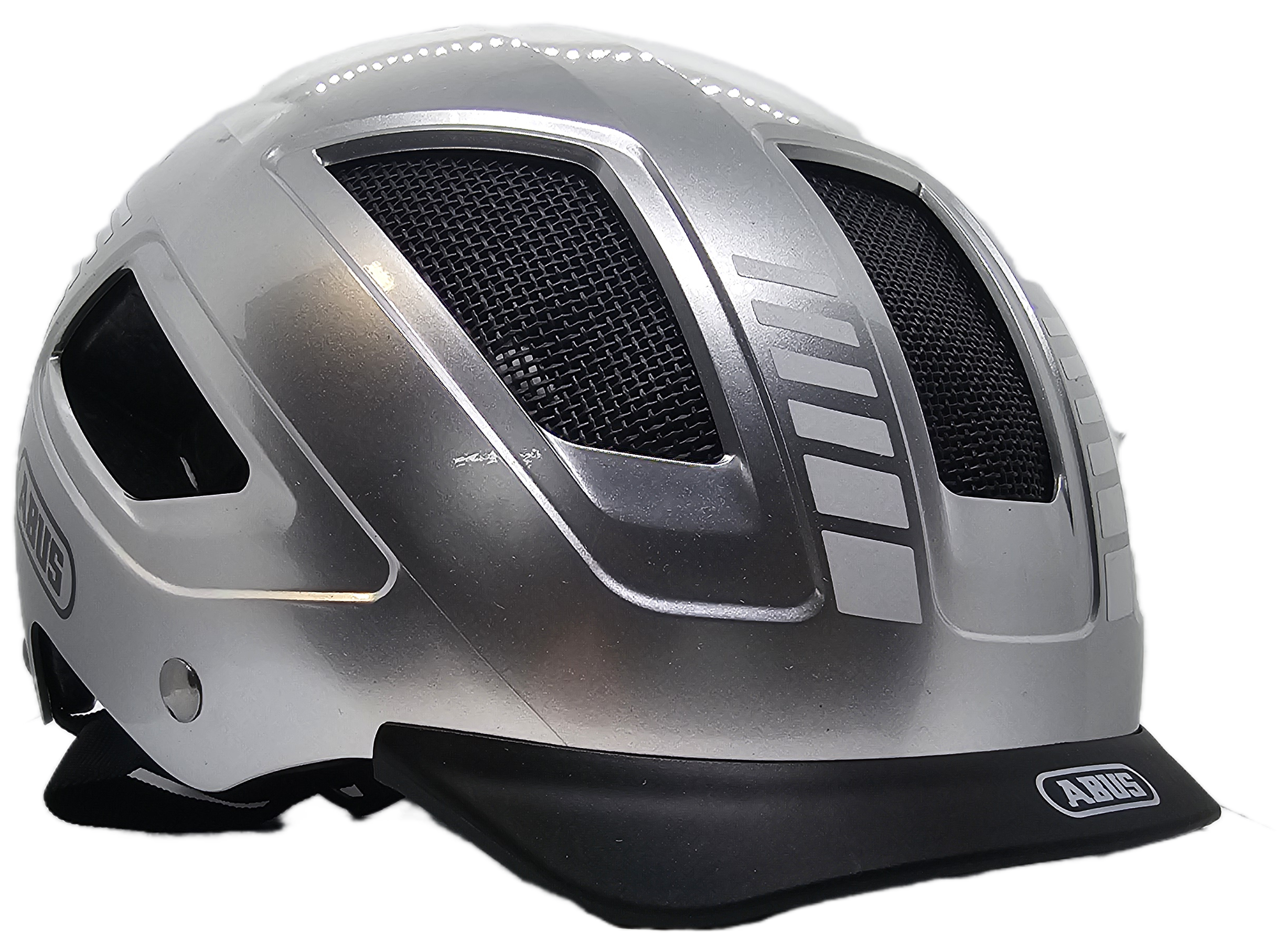 ABUS Hyban 2.0 Helmet - Medium / Large with strong hard shell and ventilation, ideal for city cycling safety.