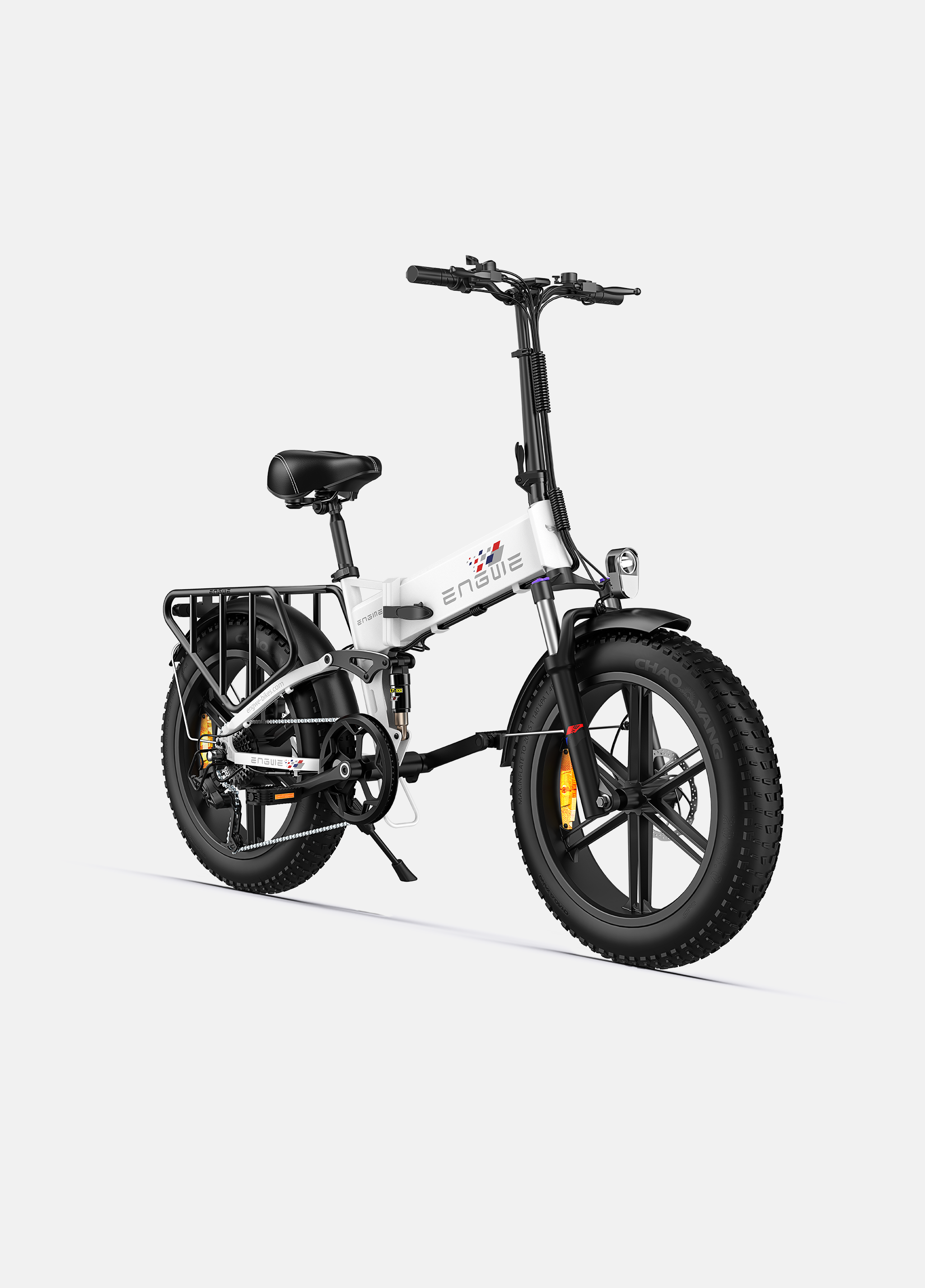 ENGWE Engine X e-bike with 250W power, featuring fat tires and removable battery for 100 km range.