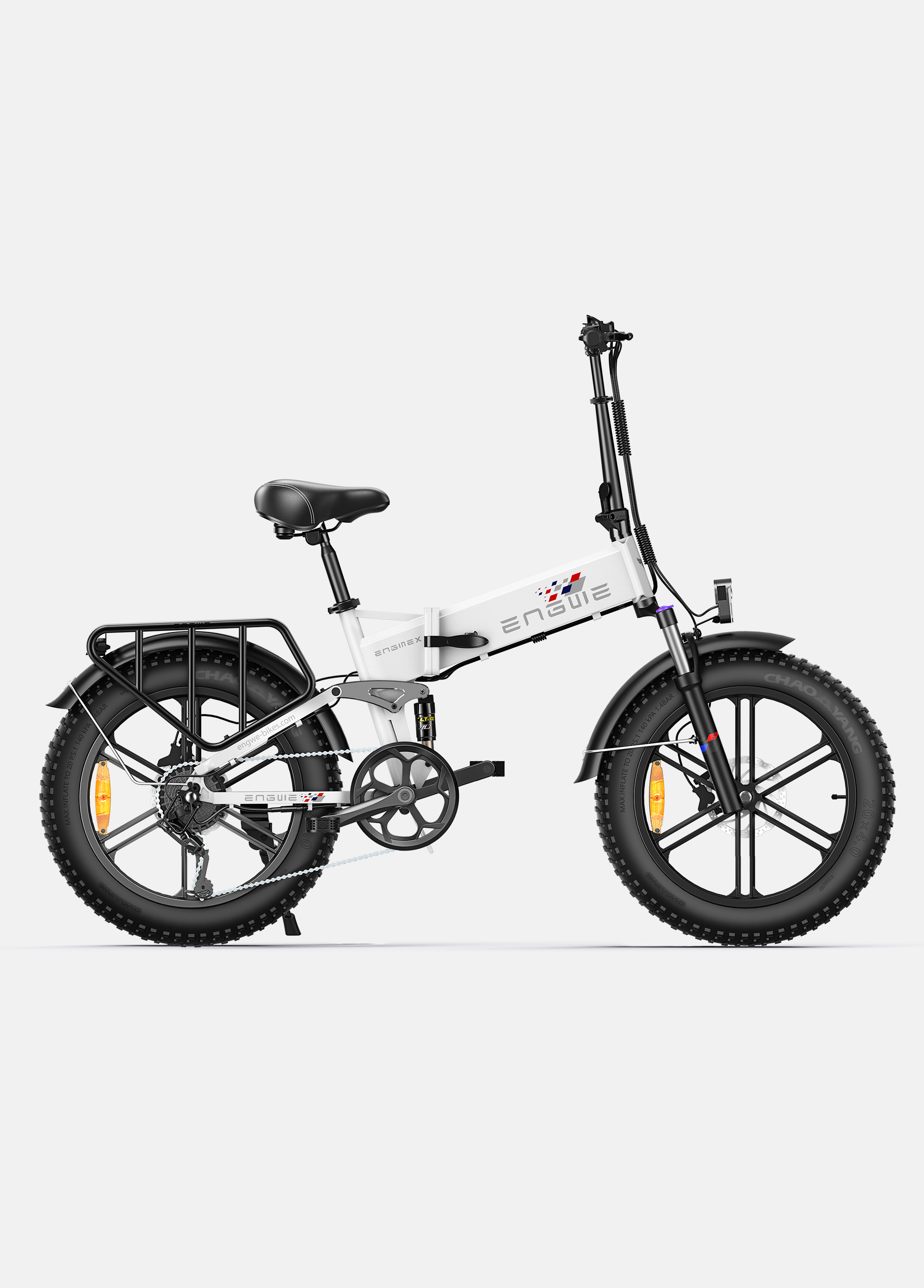 ENGWE Engine X e-bike featuring a strong 250W motor and 20x4.0 inch fat tires.
