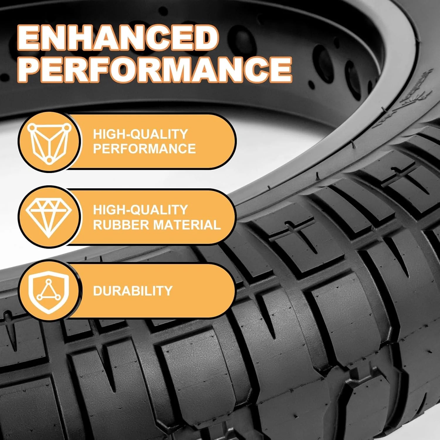 20 x 4.0 Fat Bike Heavy Duty Tire showcasing enhanced performance and durability features.