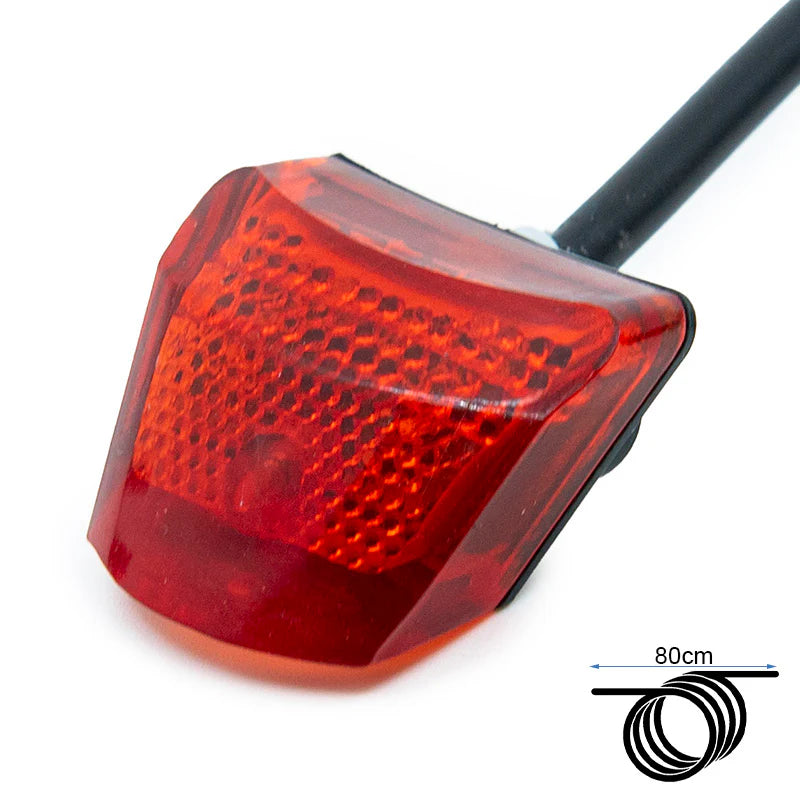 KuKirin G2 Pro Rear Light – close-up of LED taillight replacement with red lens.