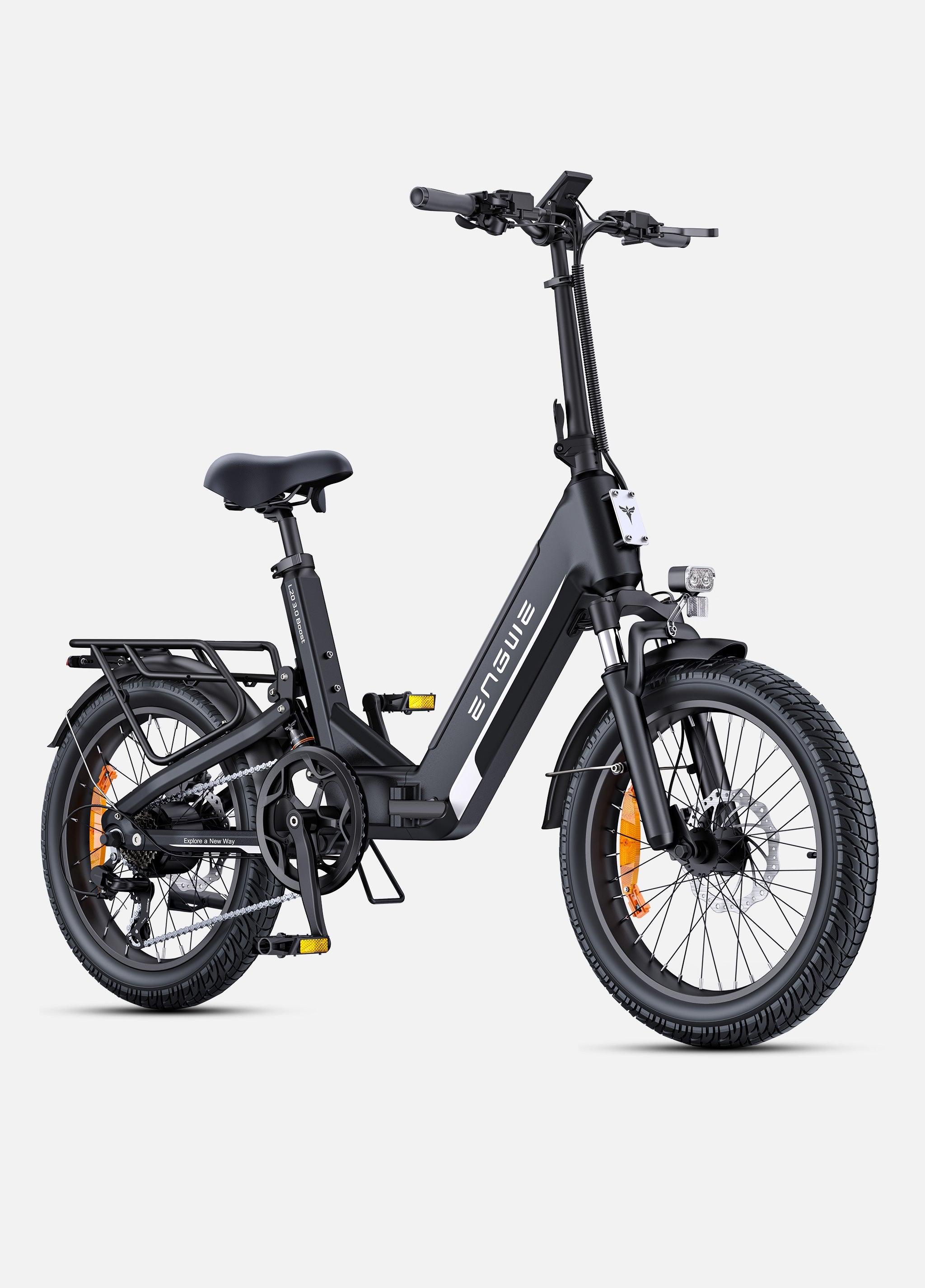 ENGWE L20 3.0 Boost - Powerful & Compact Electric Bike with 20 inch wheels and full suspension.