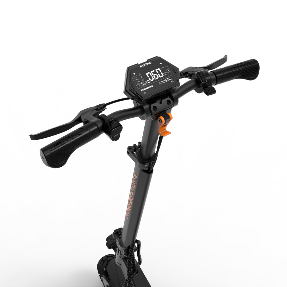 KuKirin G2 Master Electric Scooter handlebars showing display and controls for premium urban mobility