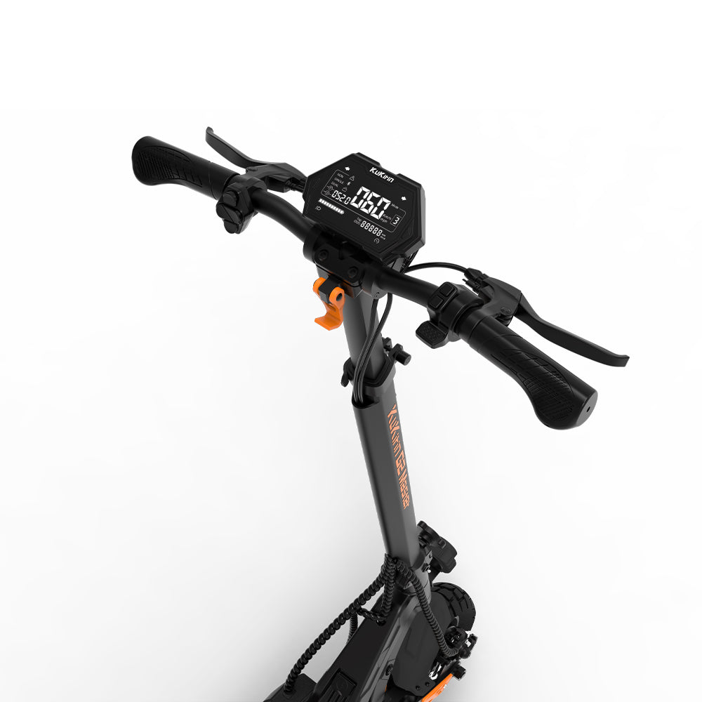 KuKirin G2 Master Electric Scooter handlebars with digital display and control features