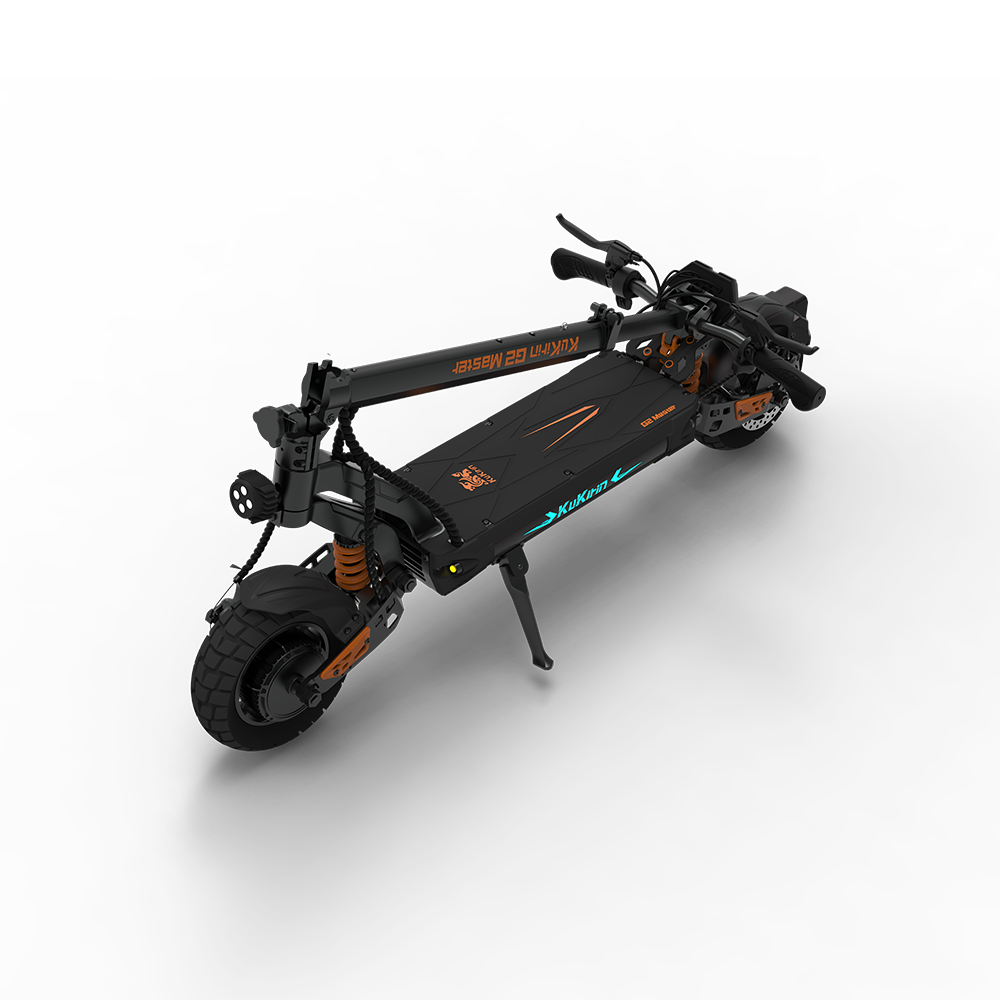 KuKirin G2 Master Electric Scooter folded view showcasing premium urban mobility features.