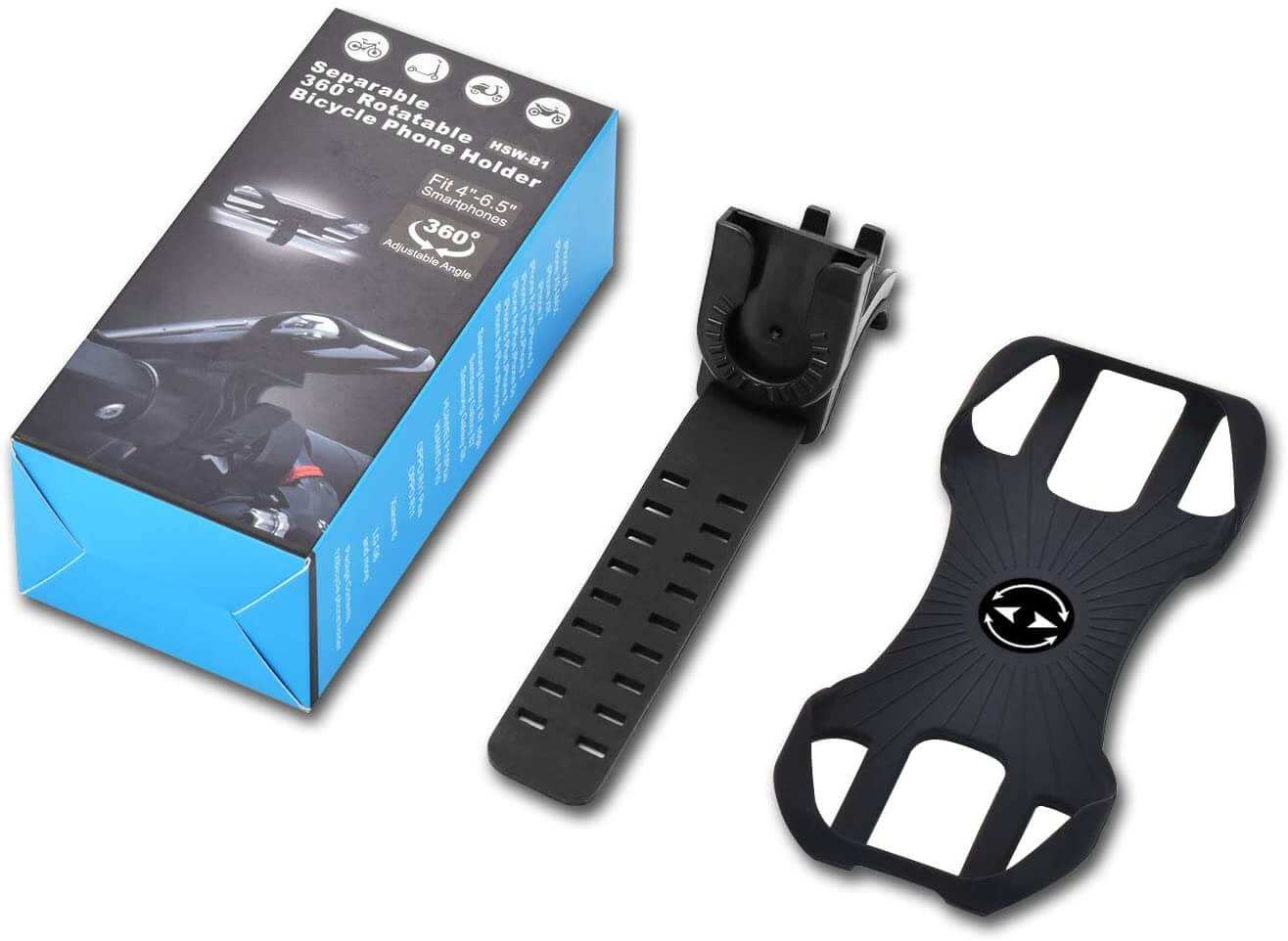 Phone Mount holder for 4" to 6.5" smartphones on Xiaomi and Kugoo Electric scooters