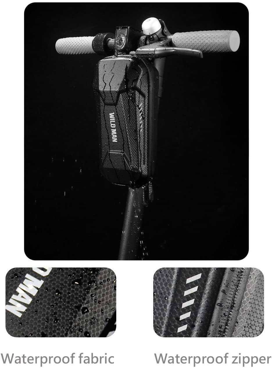WILD MAN - 3L Handlebar waterproof storage Bag case for all electric scooters or bikes