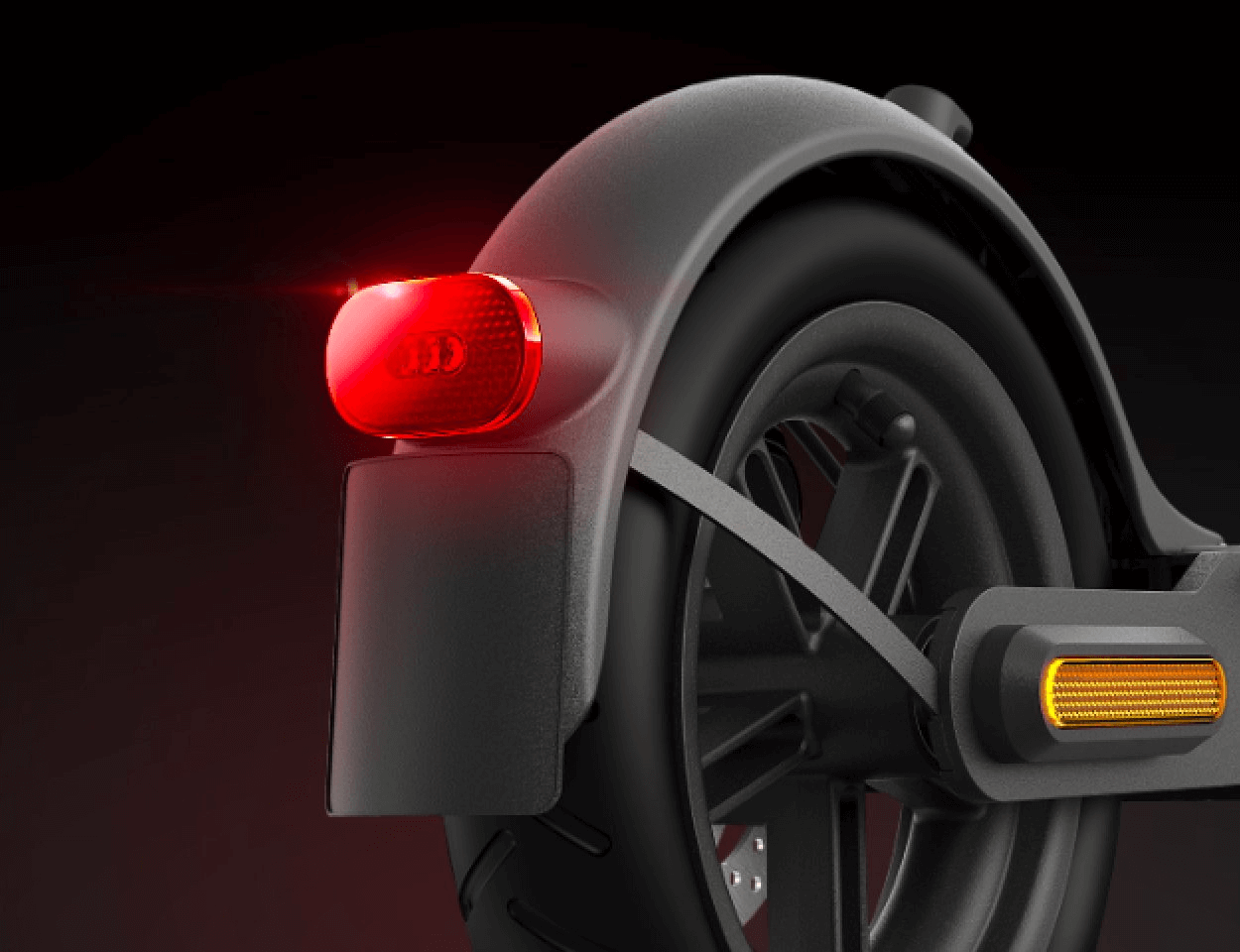 Rear Fender Mudguard Tail Light for M365 PRO 2 & 1s