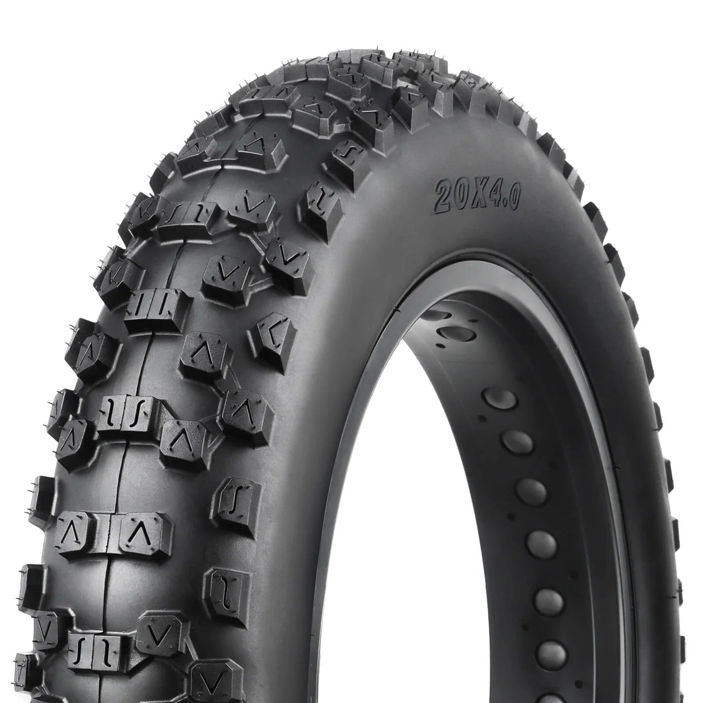 20 x 4 Rock Conqueror Heavy Duty Tire, designed for off-road stability and performance.