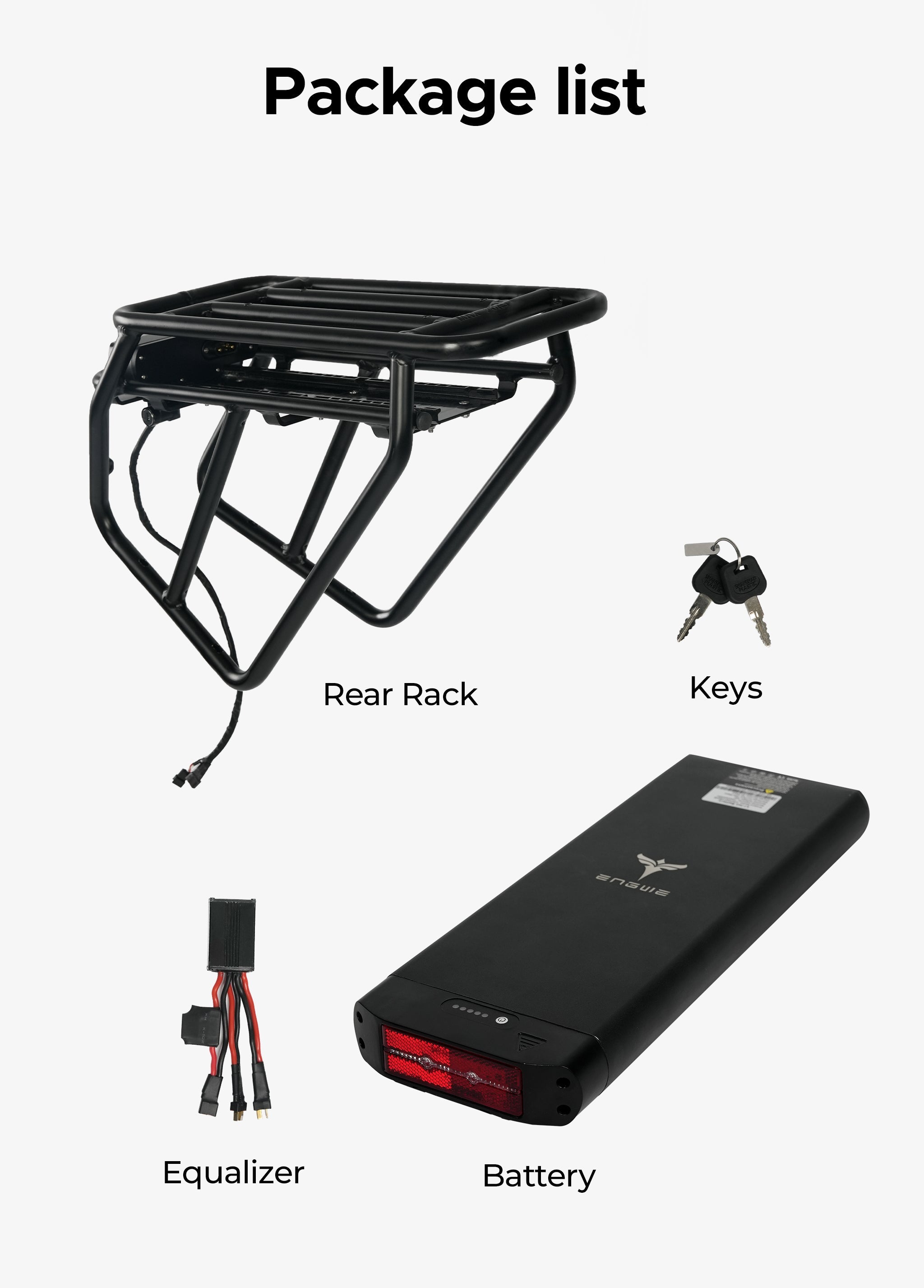 ENGWE EP-2 PRO - Rear Rack + 48V13Ah Rear Battery