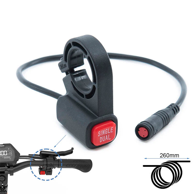 KuKirin G3 Pro Single / Dual Button – Motor Mode Selector with embedded cable for e-bike control