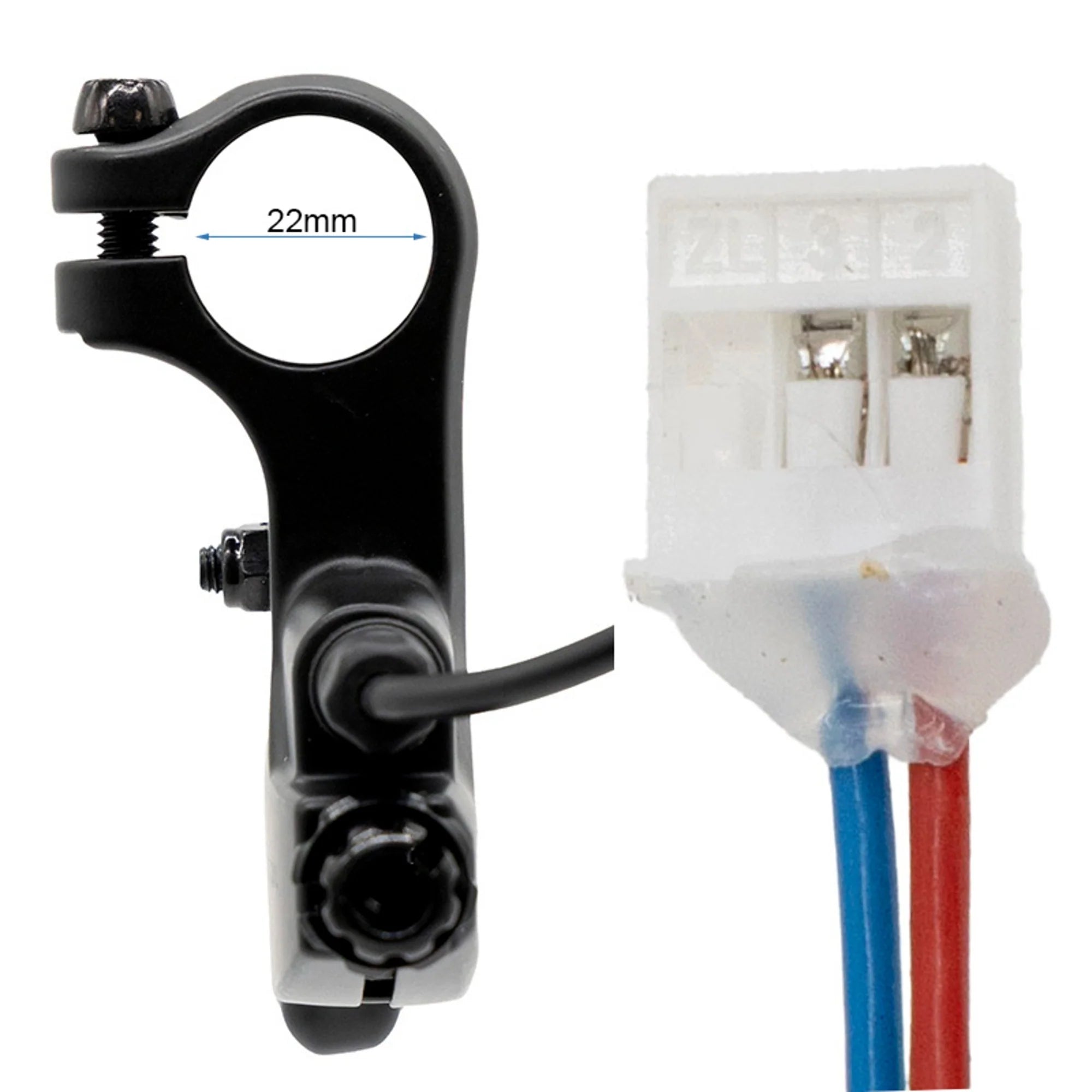 Left or Right Brake Lever for Kukirin G2/G3/G4 [Ewheel] with connector and measurements, durable and reliable.