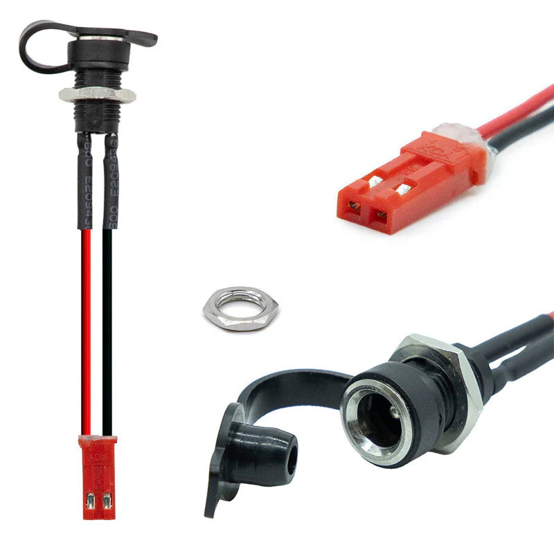 KuKirin G3 G4 Charging Port – Replacement Power Connector with wires and connectors.