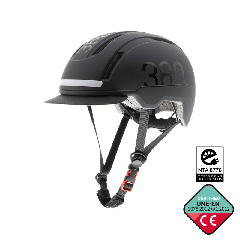 COVEX urban helmet black size L with integrated lighting