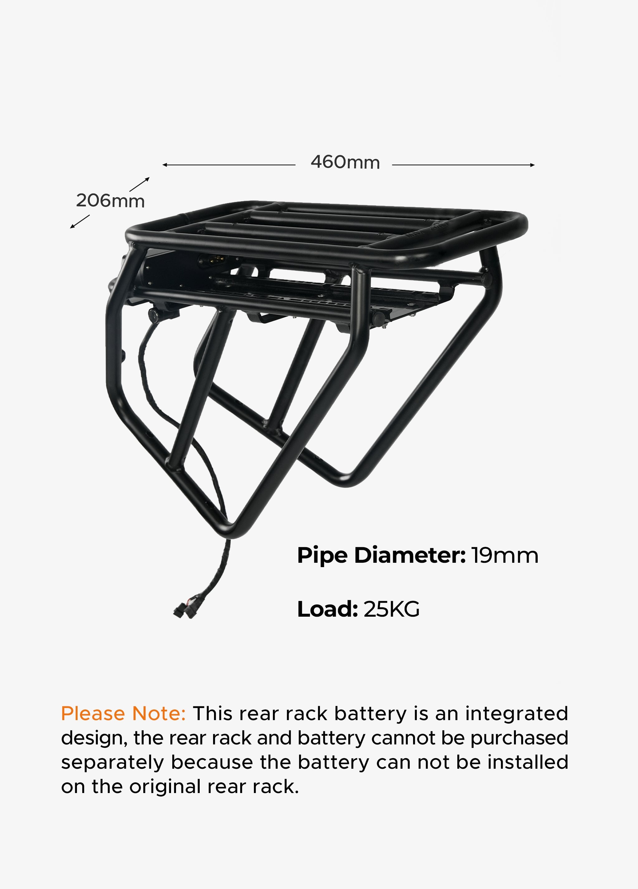 ENGWE EP-2 PRO - Rear Rack + 48V13Ah Rear Battery