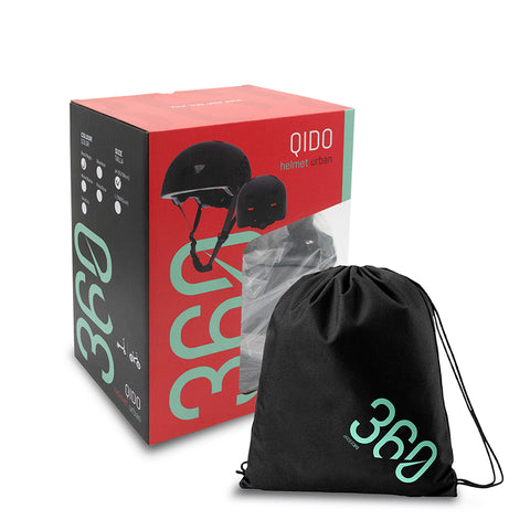 QIDO Urban helmet black detail