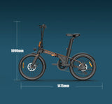 Kugoo Kirin light foldable electric bike 250W for Adults and Teens