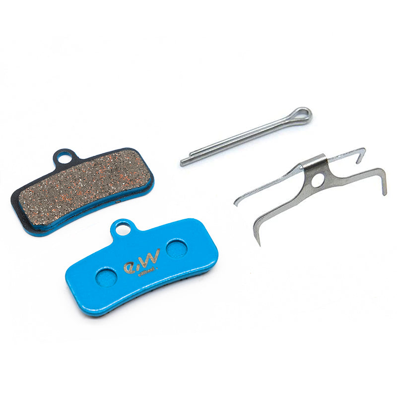Brake Pads for KuKirin G4 Max / Surron, featuring high-grade ceramic material and essential installation hardware.