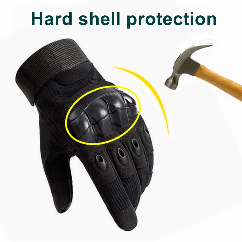 Hard shell Cycling Electric Scooter Gloves with knuckle and palm protection