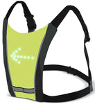 LED High-Vis Vest that hooks to existing Backpacks for Electric Scooter bikes, walking or running
