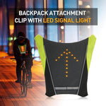 LED High-Vis Vest that hooks to existing Backpacks for Electric Scooter bikes, walking or running