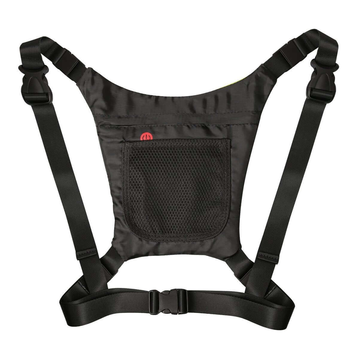 Back of the LED High-Vis Vest suitable for electric scooters, bicycles and bike